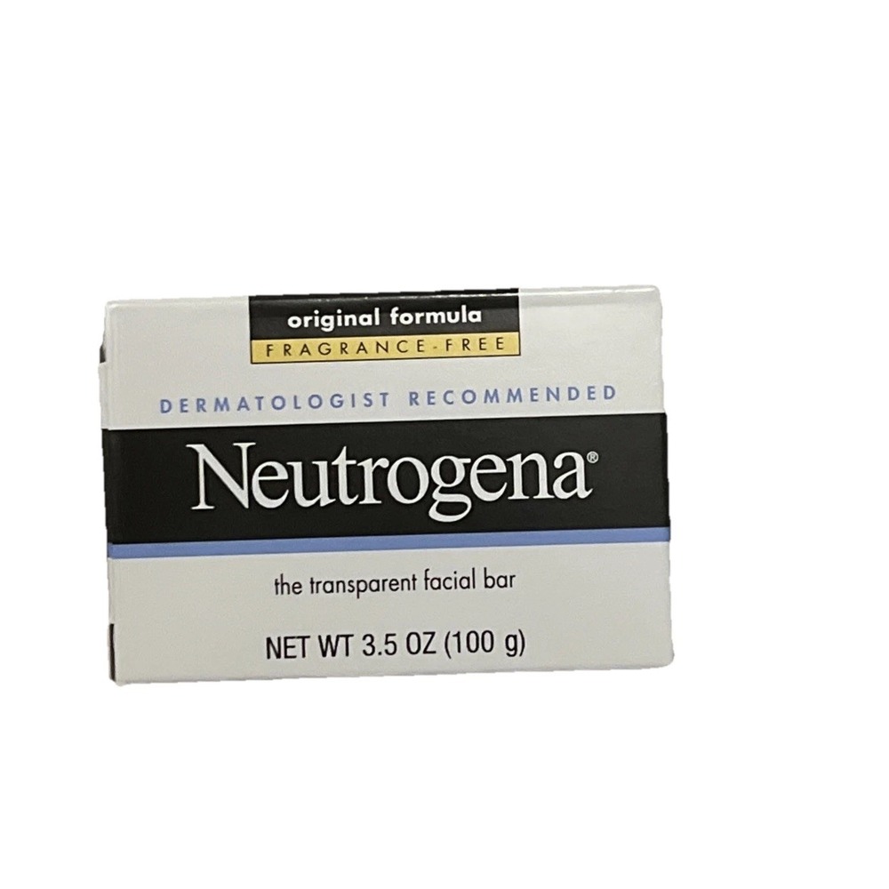 Neutrogena Fragrance-Free Facial Cleansing Bar Original Formula 3.5 oz 100g